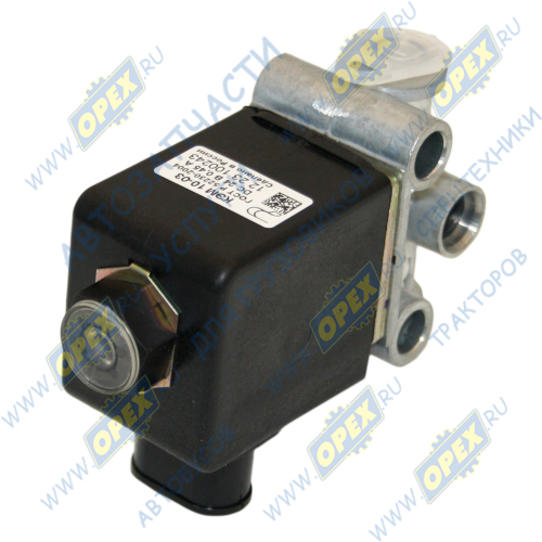 КЭМ 10-03 Клапан электромагнитный 24В, L=85; фишка 2 плос. клеммы, КамАЗ, МАЗ; являются составляющими блока клапанов БЭК 37.000 Объединение Родина1